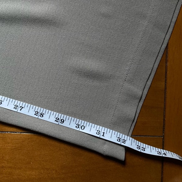 NWT Eileen Fisher Silk Georgette Wide Leg Pant in Stone Taupe - Size 12. - Picture 15 of 16